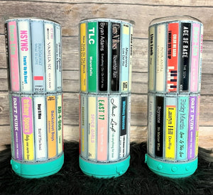 20oz Insulated Tumbler with Bluetooth Speaker - 90s Pop Cassette Tapes
