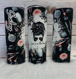 20oz Insulated Tumbler - Love in the hair