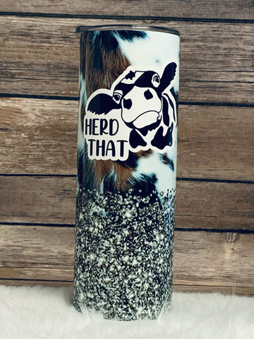 20oz Insulated Tumbler - Herd That Glitter