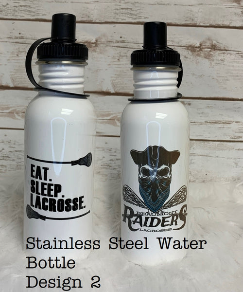 Metal Sports Style Water Bottle - Custom Team or company logo